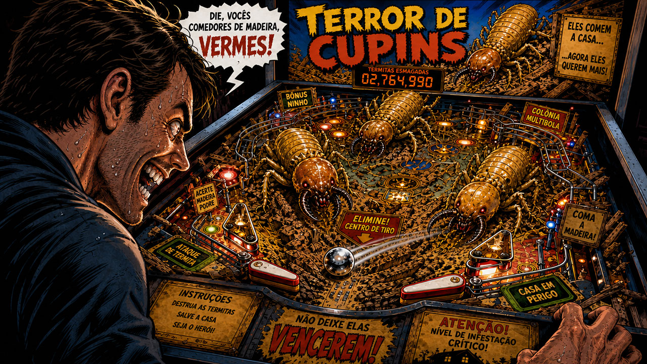 Cupins o terror das máquinas de pinball